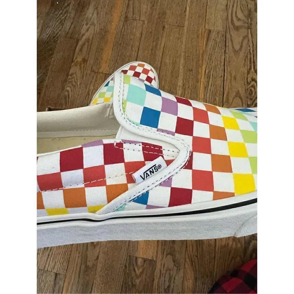 Vans Classic Slip On Multi Color Checkerboard